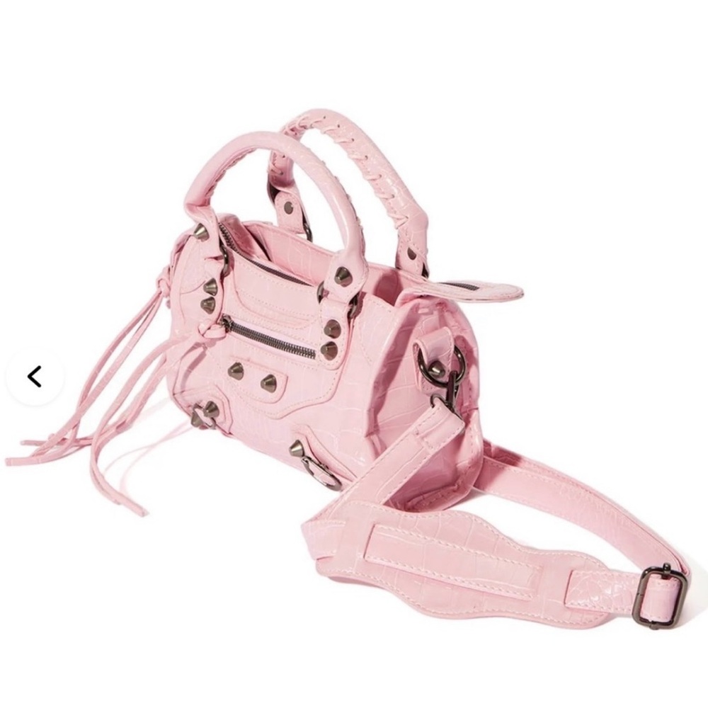 Extravagant Motion Le City Satchel Handbag - Pink - Picture 2 of 6